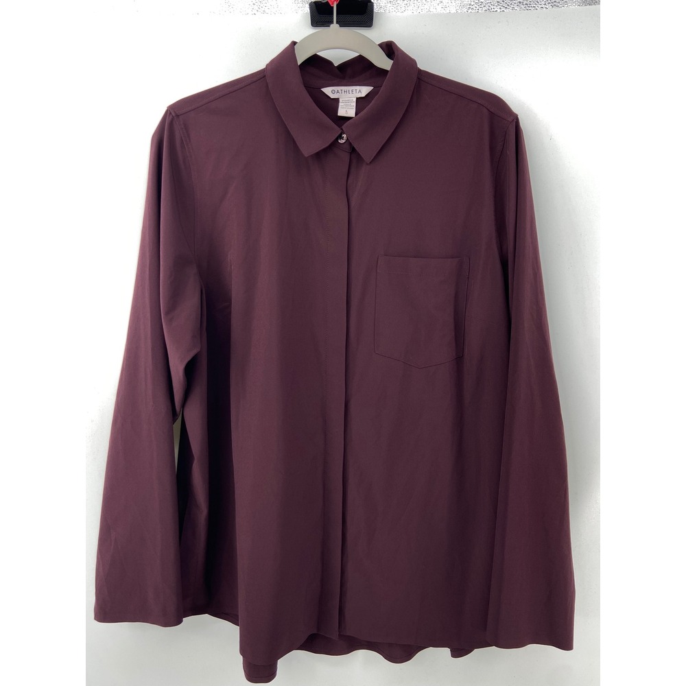 Athleta Shirt Women Large Everlating Top Commuter Travel Work Closet Staple